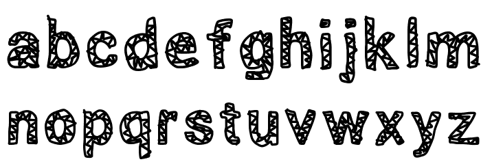 scribbled Font LOWERCASE