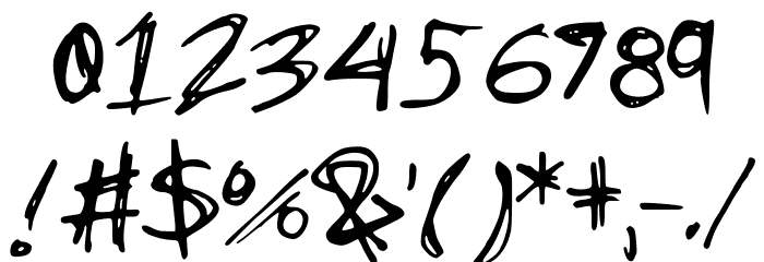 scribblesandgiggles Font OTHER CHARS