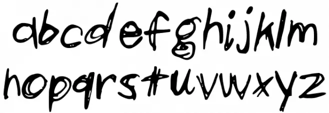 scribblesandgiggles फ़ॉन्ट लोअरकेस
