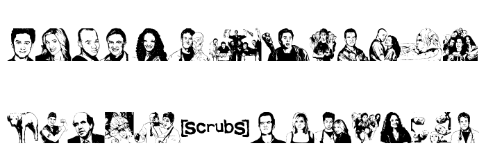 scrubbed Font LOWERCASE