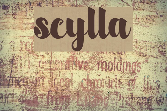 scylla Font examples