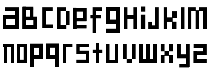SD Another Dimension フォント 小文字