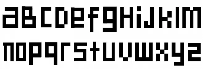 SD Another Dimension フォント 小文字