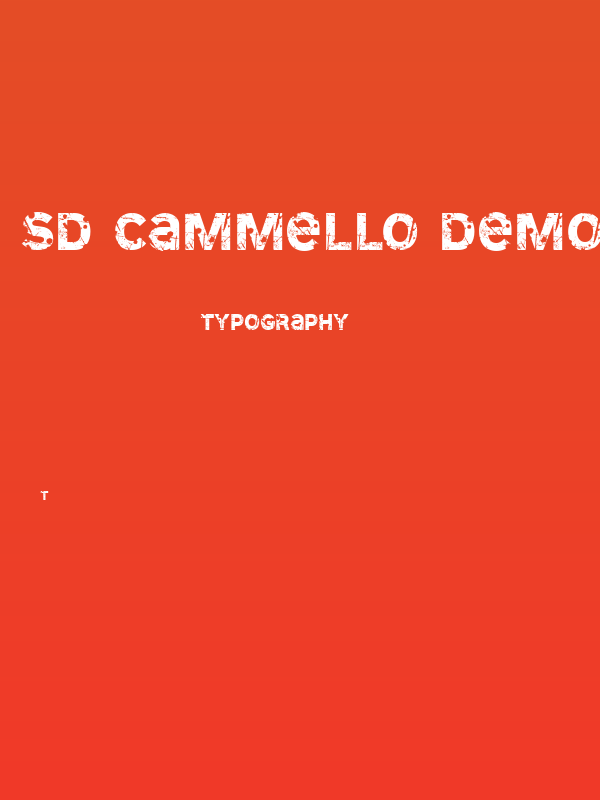 SD Cammello Demo Poster
