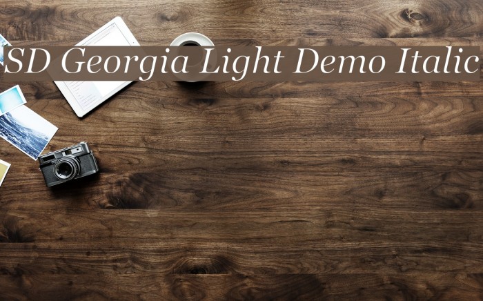 georgia light font free download
