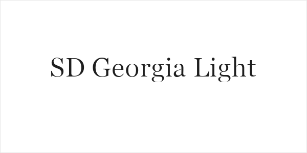 SD Georgia Light Logo