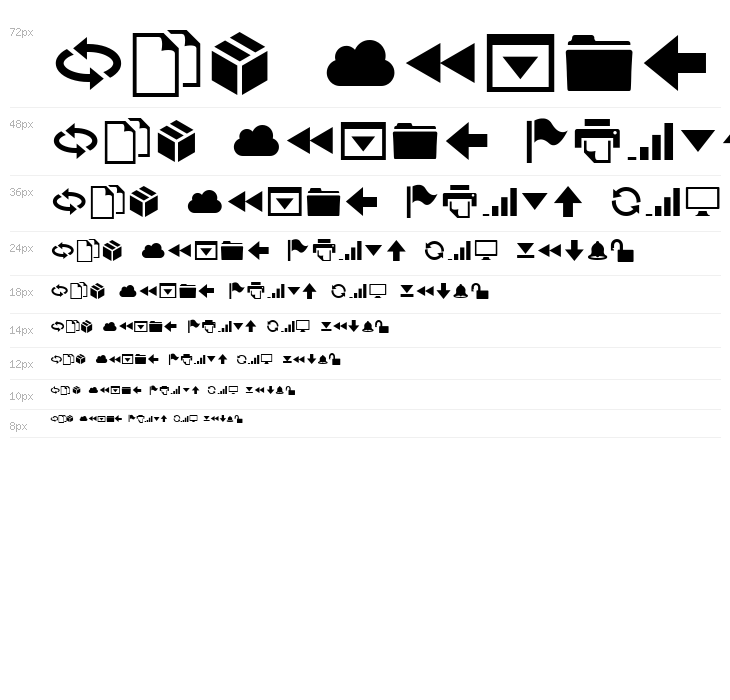 SD Helveticons Demo Waterfall