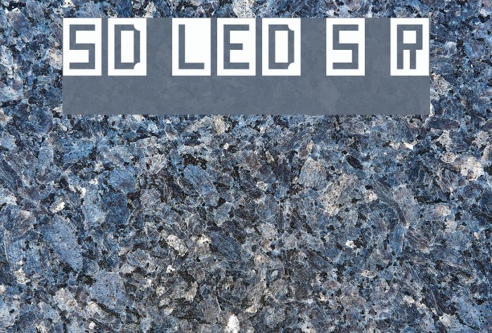 SD LED Screen Regular Font examples