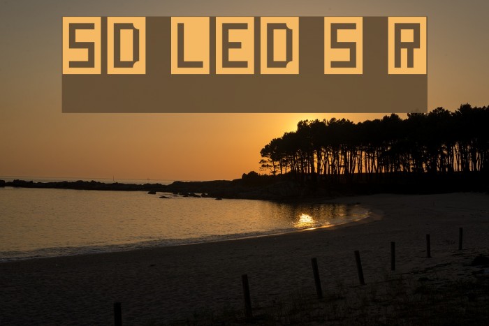 SD LED Screen Regular Font examples