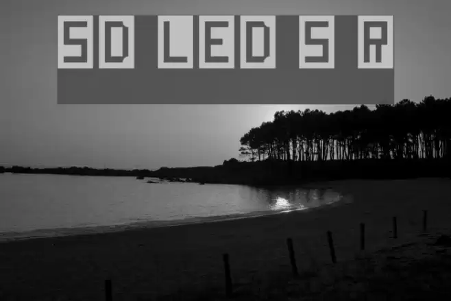 SD LED Screen Regular Schriftart examples