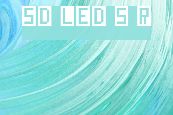 SD LED Screen Regular Font examples