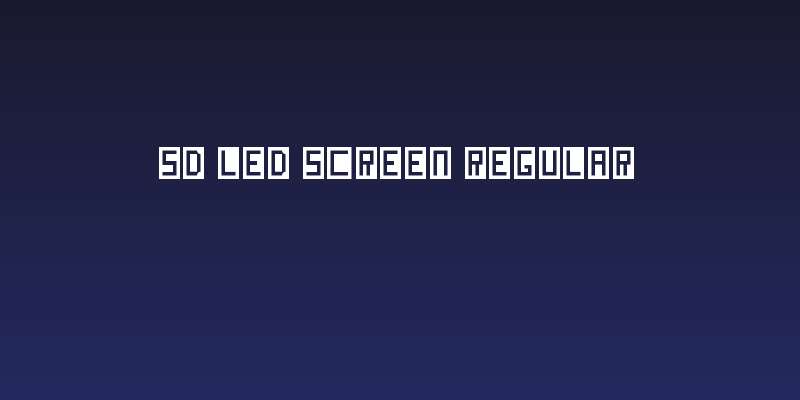 SD LED Screen Regular Social Header