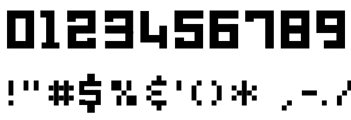 SD Reverse Generation Font OTHER CHARS