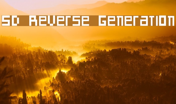 SD Reverse Generation Font examples