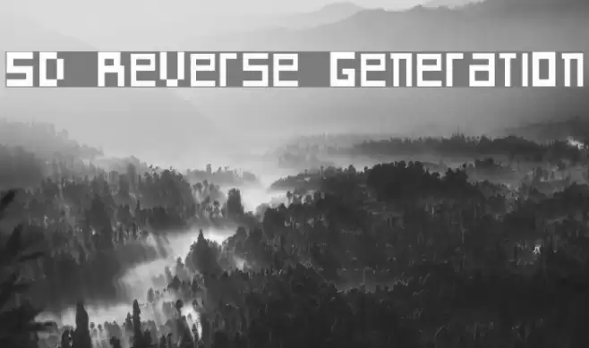 SD Reverse Generation フォント examples