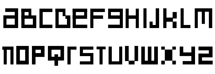 SD Reverse Generation Font LOWERCASE