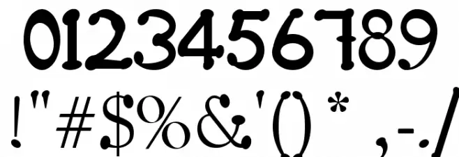 SD Those good times of life Font OTHER CHARS