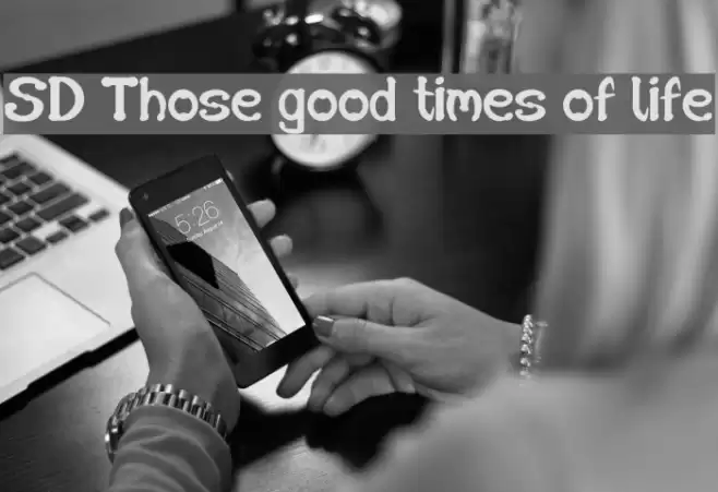 SD Those good times of life Font examples