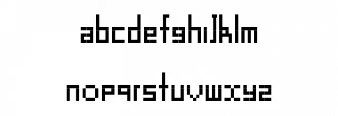 SD TinyPixy v.1 फ़ॉन्ट लोअरकेस