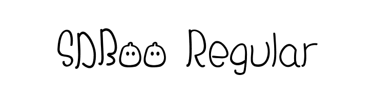 SDBoo Regular フォント