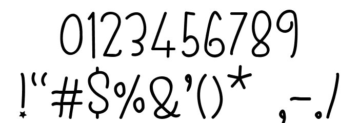 SDBoo Regular フォント その他の文字