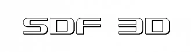 SDF 3D  Frei Schriftart Herunterladen
