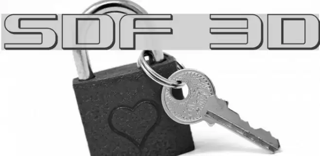 SDF 3D Font examples