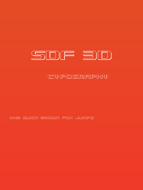 SDF 3D Poster