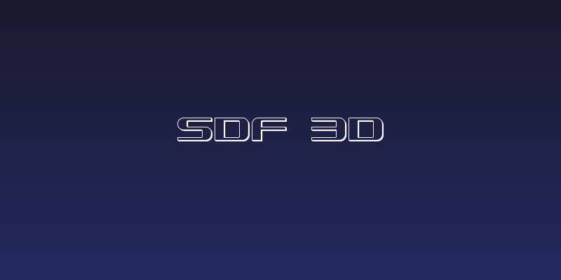 SDF 3D Social Header