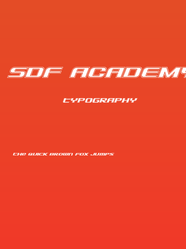 SDF Academy Italic Poster