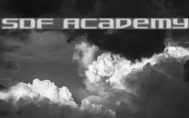 SDF Academy Font examples