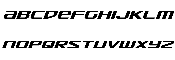 SDF Bold Italic Font LOWERCASE