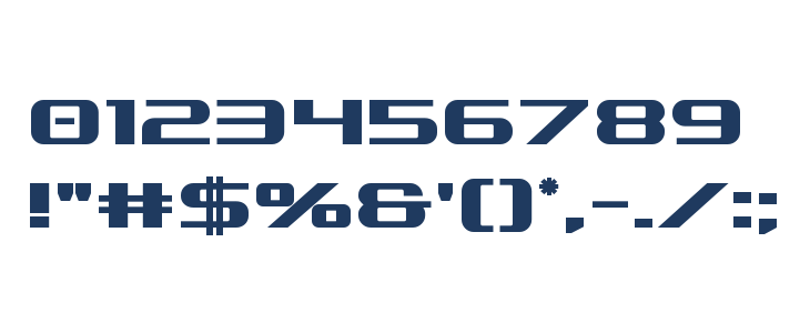 SDF Bold Other Characters