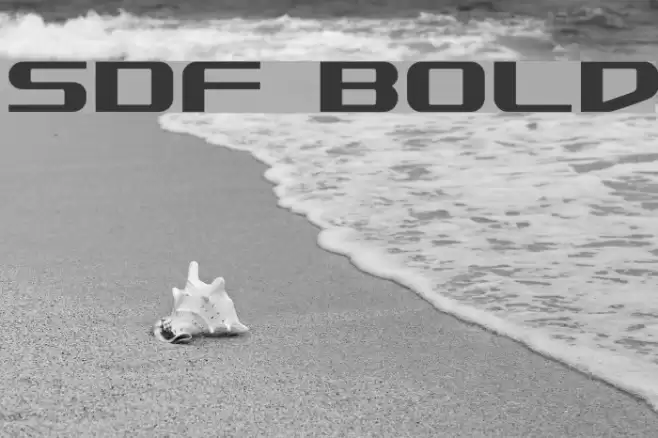 SDF Bold Font examples