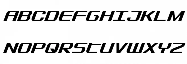 SDF Condensed Italic Fuentes MAYÚSCULAS