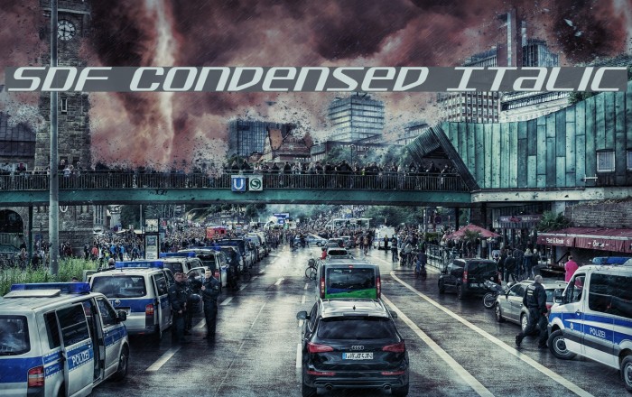 SDF Condensed Italic Example 1