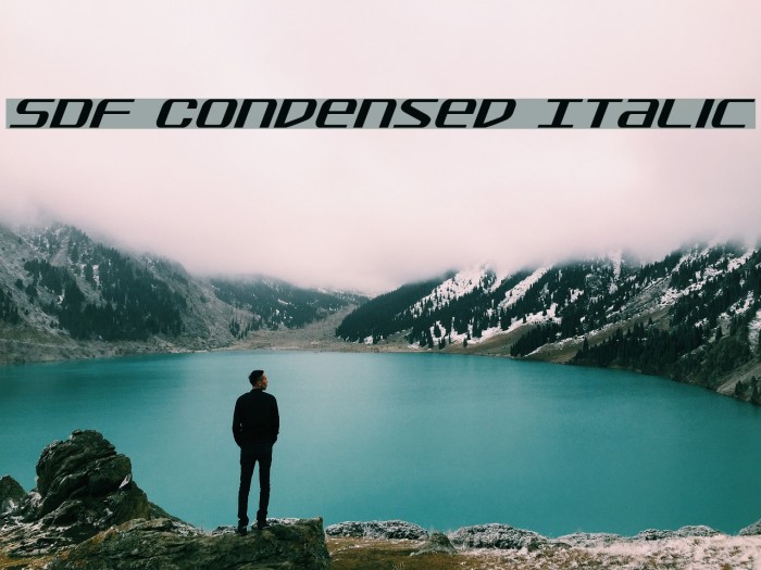 SDF Condensed Italic Example 2