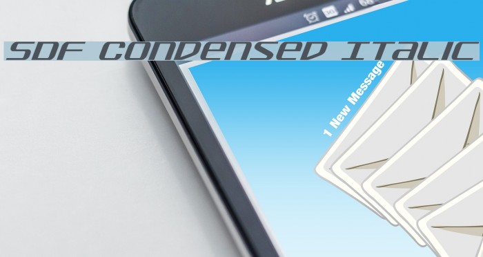 SDF Condensed Italic Example 3