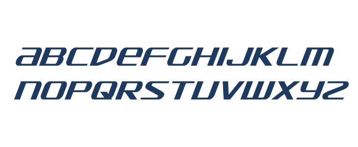 SDF Condensed Italic Lowercase