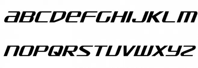 SDF Condensed Italic 字体 小写