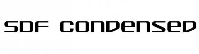 SDF Condensed  Fuentes Gratis Descargar