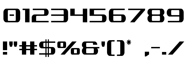 SDF Condensed Font Alte caractere