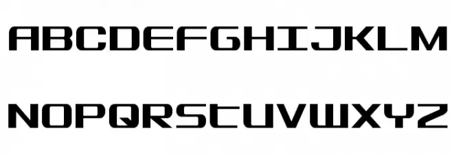 SDF Condensed Font Litere mari