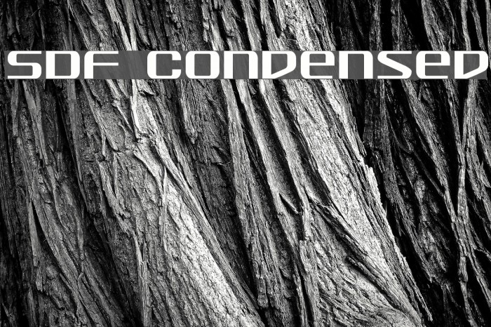 SDF Condensed Font examples