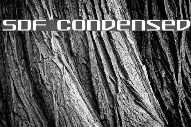 SDF Condensed Font examples