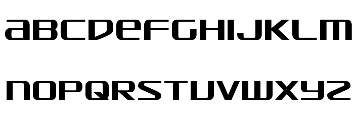 SDF Condensed Font Litere mici