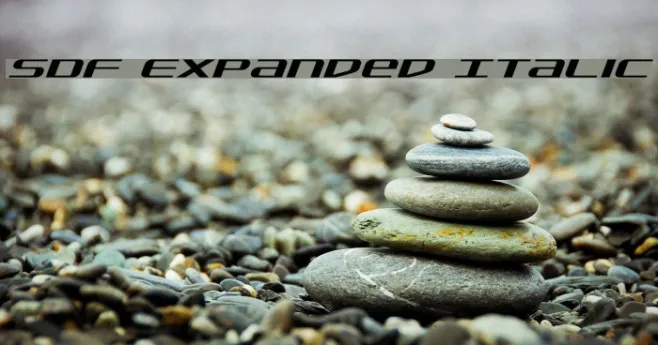 SDF Expanded Italic Example 1