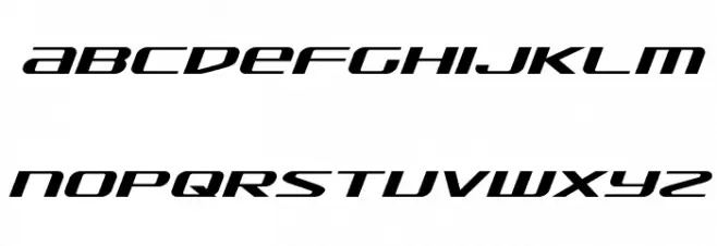 SDF Expanded Italic フォント 小文字