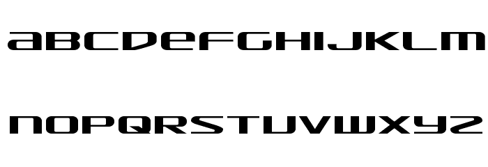 SDF Expanded Font LOWERCASE