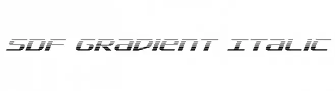 SDF Gradient Italic  नि: शुल्क फ़ॉन्ट्स डाउनलोड